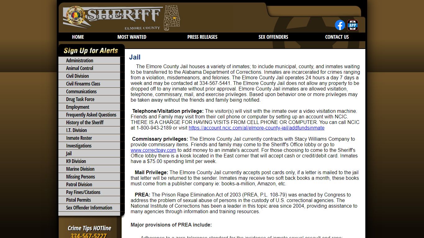 Jail - Elmore County AL Sheriff's Office